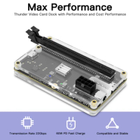 HAMGEEK Official MateDock External Graphics Card Dock External GPU Dock with USB4 Data Cable for Thunderbolt 4 and 3 FLEX/ATX
