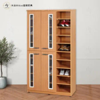 【米朵Miduo】3.2尺壓克力四門半開放塑鋼鞋櫃 防水塑鋼家具