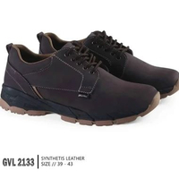 G2133 Lavier Sepatu Sneakers Casual Pria Warna Coklat 42 G-2133 Lavier