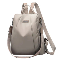 Women Nylon Cloth Travel Backpack Nylon Anti-Theft Double Shoulder Bag