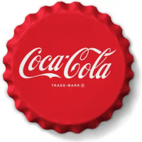 Desperate Enterprises Coke Classic Stamped Shape Bottle Cap - Premium Aluminum Sign - Made in USA - 18" Round