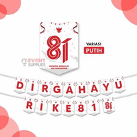 Banner Dirgahayu RI HUT RI Putih