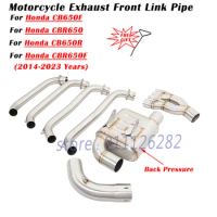 For Honda CBR650 CB650R CB650F CBR650F CBR 650 2014- 2023 Motorcycle Exhaust Escape System Modified Muffler Front Mid Link Pipe