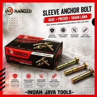 HANDZO DYNABOLT Baut Skrup Tembok 12 x 60 75 99 Tanam Beton Sleeve Anchor Bolt Dinabolt Sekrup Hexag