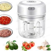 SHIIE Portable Blender Gilingan Mini Bumbu dan Daging dengan USB   USB Mini Chopper Blender Bumbu Po