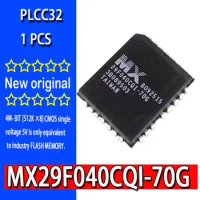 100% new original spot MX29F040CQI-70G PLCC-32 4M 512K×8 CMOS single voltage 5V is only equivalent to the industry flash memory.