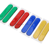 by DHL or Fedex 200pcs Car Door Reflective Sticker Warning Tape Car Reflective Stickers Reflective Strips 4 Colors Safety Mark