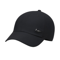 NIKE 耐吉 速乾 金屬勾 鴨舌帽 男女棒球帽-黑色 U NK DF CLUB CAP U CB MTSWSH L-FB5372010