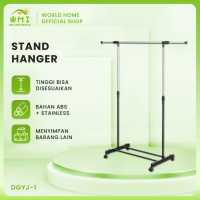 Stand Hanger Gantungan Baju Dengan 4 Roda Stand Hanger Single Stand