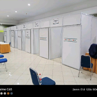 Partisi MCU partisi medis fitting room r8 bisa bongkar pasang