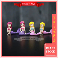 [Ready Stock] Cute Ariel Mermaid Cake Topper Princess Cake Decoration Figurines