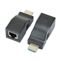 【TOWNWARD 大城科技】HDMI網路延長器 30M(RJ45轉HDMI 延伸器 CAT6 網路線 HDMI線 型號:HTR-3012)