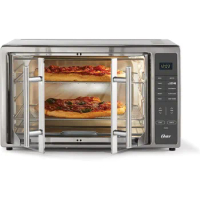 Air Fryer Toaster Oven Combo 10-in-1 Countertop Convection Oven 1800W, Flip Up &amp; Away Capability for Storage Space