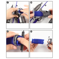 Vacuum Cleaner Roller Suction Hose Blue House For Dyson V8 V10 V12 Slim Household Cleaning Tool Replacement Screwdriver