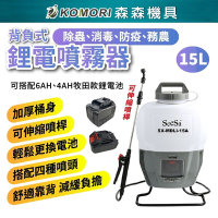 【Komori 森森機具】背負式電動噴霧機(2電1充) 背負式噴霧機 日本技術 防疫噴霧器 消毒噴霧器 電動噴霧器