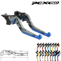 For Honda PCX 150 PCX150 2010-2013 2014 2015 2016 2017 CNC Folding Motorcycle Brake Clutch Lever(Logo PCX)