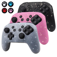 Glittery Soft Silicone Protective Case For Switch Pro Game Controller Skin Gamepad Case Shell Joystick Accessory for Switch Pro