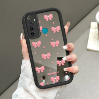 Bowknot Pink Casing HP Cocok Untuk Realme 5 5i 5S 6i Case Ponsel Telepon Silicone Cover Aesthetic Ce