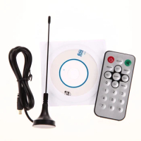 TV Stick USB 2.0 Digital DVB-T SDR+DAB+FM TV Tuner Receiver Stick RTL2832U+ FC0012 with Remote Control Tuner Recorder Quality