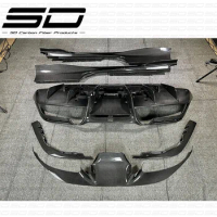 Latest Products Dry Carbon Fiber OEM Rear Diffuser Side Skirts Front Lip For Fer-ra-ri F8