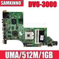 615278-001 631044-001 615279-001 For HP Pavilion DV6 DV6T DV6-3000 Motherboard with 512M/1GB DA0LX6MB6G1 DA0LX6MB6F1 Use i3 i5