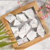 1 PC Howlite Rough Crystals, 0.8''-1.5'' Raw Howlite, Metaphysical Crystals, Natural Rough&Tumbled C