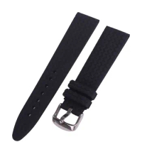 XIANERSHANG New Silicone Watch Band 18MM 20MM 21MM 22MM 23MM 24MM Rubber Strap Waterproof And Sweatproof Belt Watch Accessories