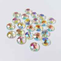 Payet Jahit Kristal Akrilik Bulat Diamond Grade A Ukuran 8mm Per Lusin leher mutiara pinggang baju m