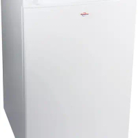 Koolatron Compact Upright Freezer, 3.1 cu ft (88L), White, Manual Defrost Design, Space-Saving Flat Back, Reversible Door