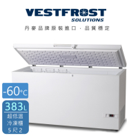 丹麥原裝進口 Vestfrost 383L 超低溫-60℃冷凍櫃 5尺2冰櫃 VT-407 歐洲大廠高效能壓縮機，電壓220v