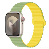 Magnetic Strap For Apple watch band 44mm 40mm 45mm 49mm 41mm 38mm 42mm Silicone Loop Bracelet iWatch series 5 SE 6 7 8 9 Ultra 2