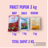 paket 3 in 1 pupuk kemasan 1 kg mkp pak tani , kno3 santani dan boron
