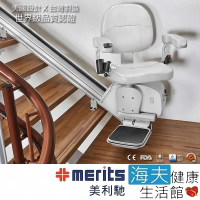 海夫健康生活館 國睦美利馳 Merits MIT 直線型樓梯升降椅 E603(2.4+2.4米1-2樓)