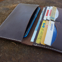 dompet kulit pria wanita simple