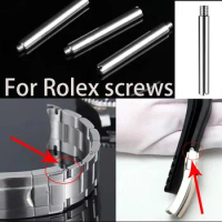 for Rolex Green Black Water Ghost Oyster Style Constant Motion Submarine Link Rod Shaft Buckle Screw Accessories Watch Band Scre
