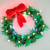 LED Light Kit For 40426 Christmas Wreath 2 in 1 Winter Christmas Children's Gift Not Include Model