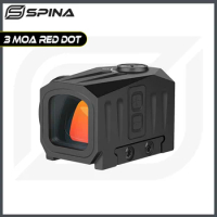 SPINA OPTICS Mini Square Red Dot Sight LED Enclosed Scope Quickly Shooting Fit Glock 43X Taurus Pistol AR15.308.556 12GA 9mm etc