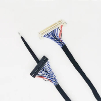 FIX-30-S8 Universal LVDS Cable FIX 30Pin 2ch 8 bit w/ lock ground wire for 17''-24'' LCD Controller Panel Monitor