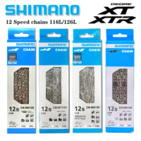 DEROE XT XTR 12 Speed Chain M6100 M7100 M8100 M9100 Bike Chain Road MTB Bicycle 126L Chain with Quick Links for SHIMANO SRAM