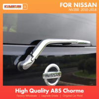 For Nissan NV200 Evalia Accessories 2010-2018 Car Styling Chrome Rear Window Wiper Arm Blade Cover Trim Sticker Accessories 4pcs