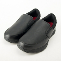 SKECHERS 男 工作鞋系列 橡膠抗濕滑大底 防止觸電  NAMPA  寬楦款 77157WBLK  大尺碼