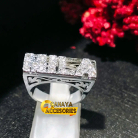 (beli 1 free cincin titanium)cincin nama model Karawang full permata cincin nama terbaru lapis Emas