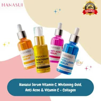 Hanasui Serum Gold Whitening Vitamin C Collagen Anti Acne BPOM / Serum Hanasui / Serum Wajah Vit C+C
