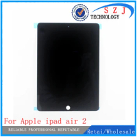 New for Apple ipad air 2 Lcd Display with Touch Screen Digitizer for ipad 6 ipad air 2 A1567 A1566 Black White Free Ship