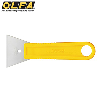 日本OLFA不鏽鋼刮刀SCR-L(大:尺寸155mm*55mm;不銹鋼製可水洗)適刮除殘膠、油漆
