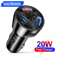 20W Fast Charging USB Car Charger Cell Phone For iPhone 13 12 Pro Max Xiaomi Airpods Samsung Quick Charge 3.0 PD Phone Adapter