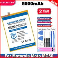 LOSONCOER 5500mAh MC50 For Motorola Moto MG50 Mobile Phone Battery For Lenovo K12 Pro XT2091-7 For Motorola Moto G9 PLUS G9+