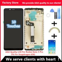 10-Touch AAA Quality LCD+Frame For Xiaomi Redmi Note 5 Pro LCD Display Screen Replacement For Redmi Note 5 LCD Snapdragon 636