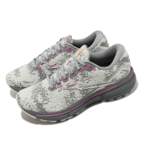 【BROOKS】慢跑鞋 Ghost 15 女鞋 灰 粉紅 高足弓 魔鬼系列 15代 數位迷彩 緩衝 路跑(1203801B147)