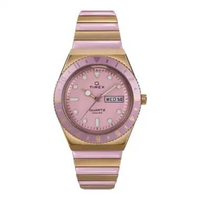 Jam Tangan Wanita Timex Q TW2W87600 Ladies Pink Dial Dual Tone Stainless Steel Strap